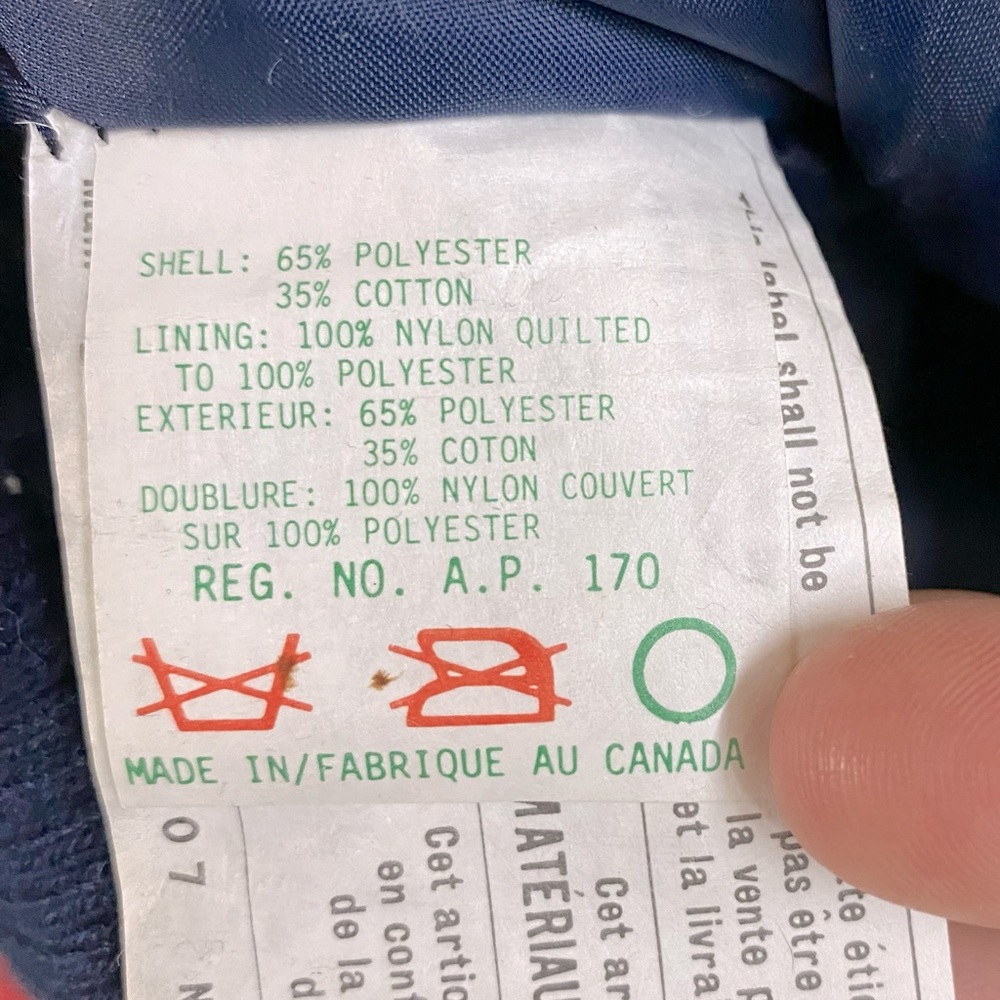 Vintage House Of Perless Blue Winter Coat LT - Picture 4 of 15